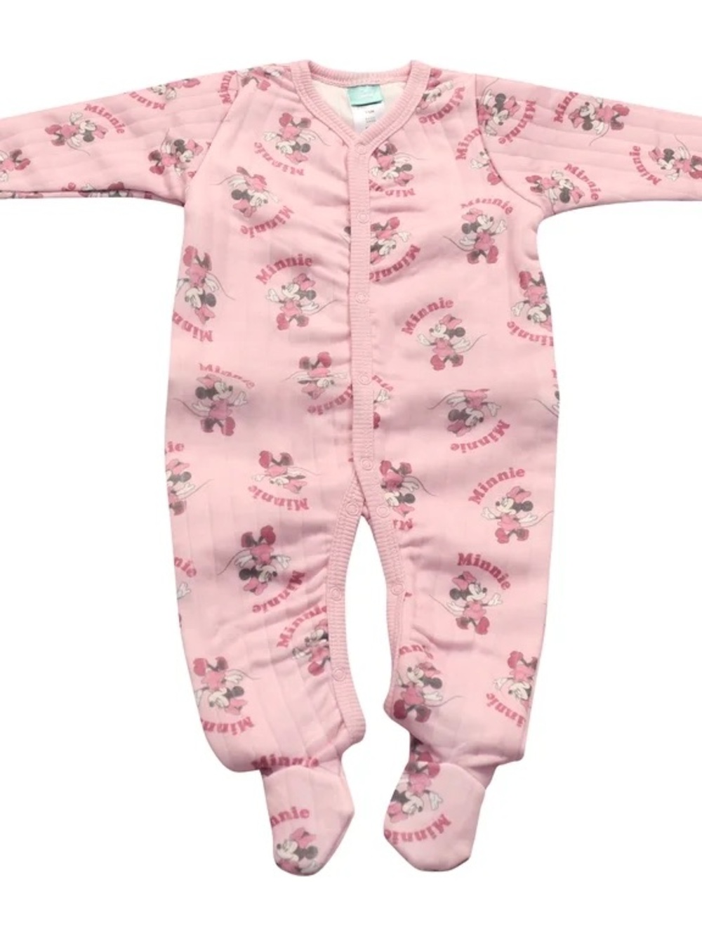 Disney Pink Minnie Mouse Footed One-Piece